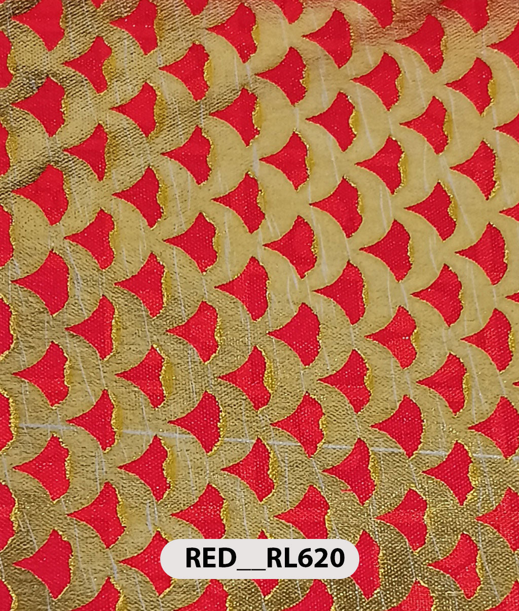 Roto Foil Print & Lycra Foil Print Fabric | Premium Shiny Decorative Fabric for Events & Draping