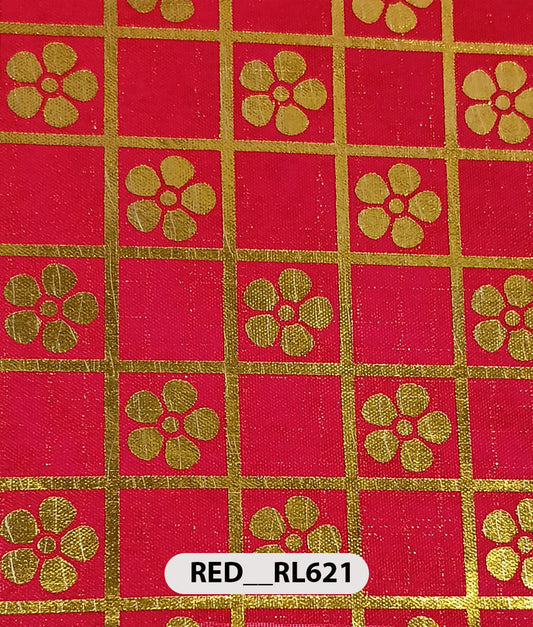 Roto Foil Print & Lycra Foil Print Fabric | Premium Shiny Decorative Fabric for Events & Draping