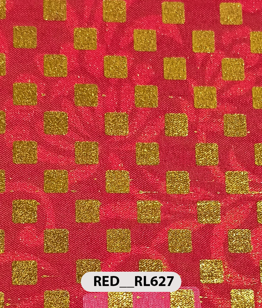 Roto Foil Print & Lycra Foil Print Fabric | Premium Shiny Decorative Fabric for Events & Draping