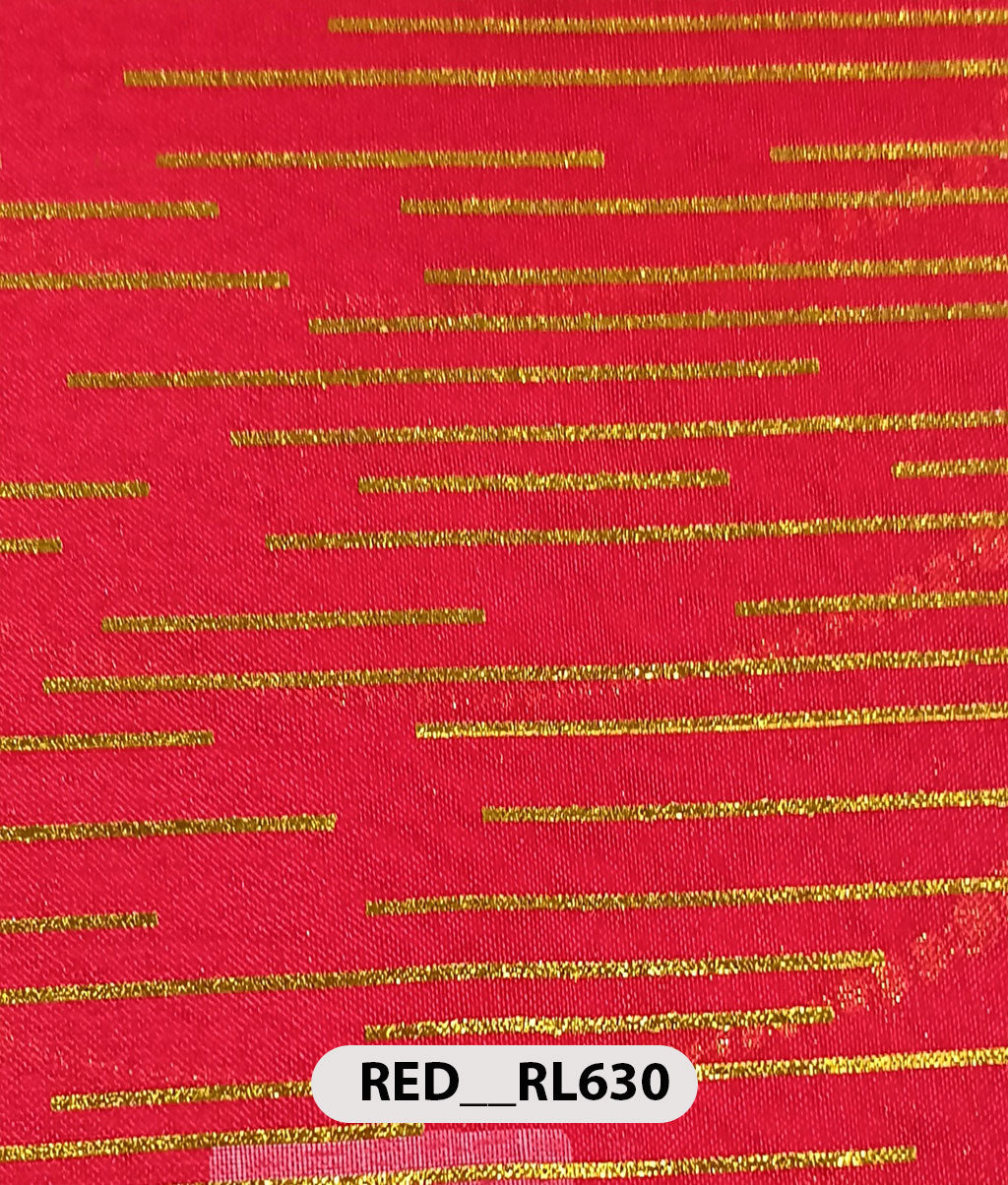 Roto Foil Print & Lycra Foil Print Fabric | Premium Shiny Decorative Fabric for Events & Draping