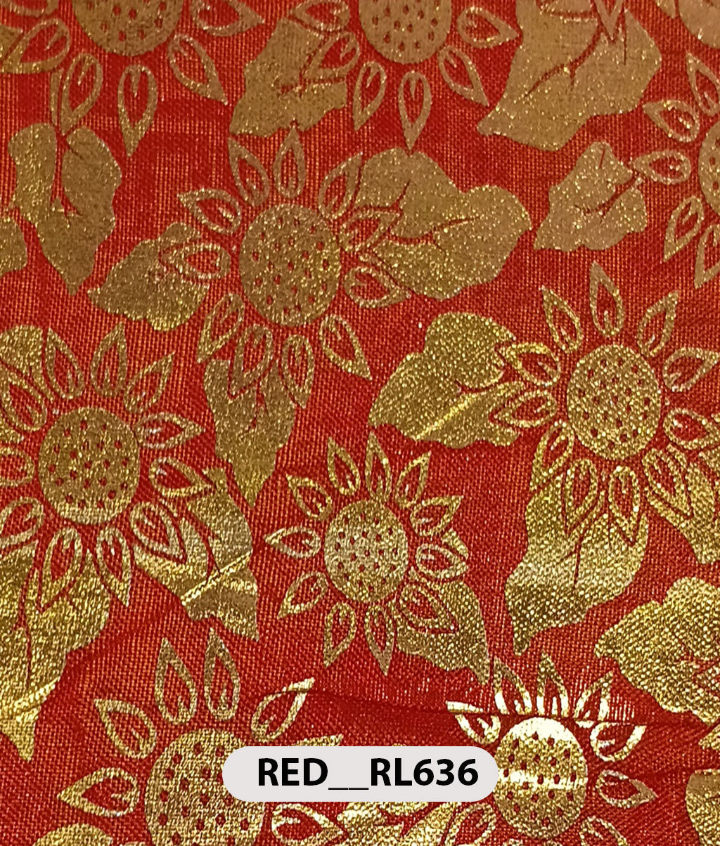 Roto Foil Print & Lycra Foil Print Fabric | Premium Shiny Decorative Fabric for Events & Draping