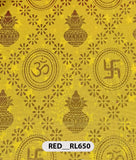 Roto Foil Print & Lycra Foil Print Fabric | Premium Shiny Decorative Fabric for Events & Draping
