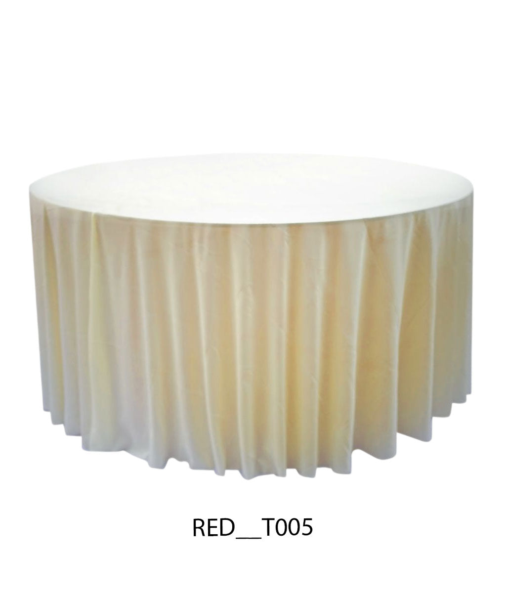 Plain Round Table Cover – Premium Fabric (All Colors Available)