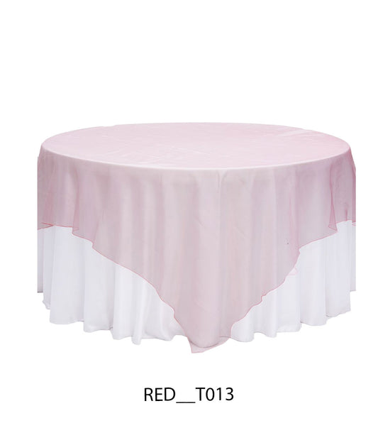 2 Layer Designer Round Table Cover with Overlay – Premium Event Table