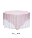 2 Layer Designer Round Table Cover with Overlay – Premium Event Table