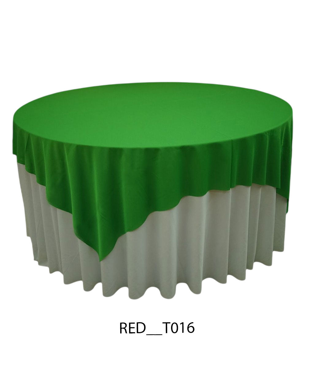 2 Layer Designer Round Table Cover with Overlay – Premium Event Table
