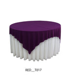 2 Layer Designer Round Table Cover with Overlay – Premium Event Table