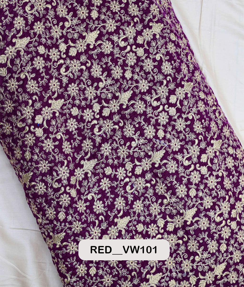 Velvet Work Fabric