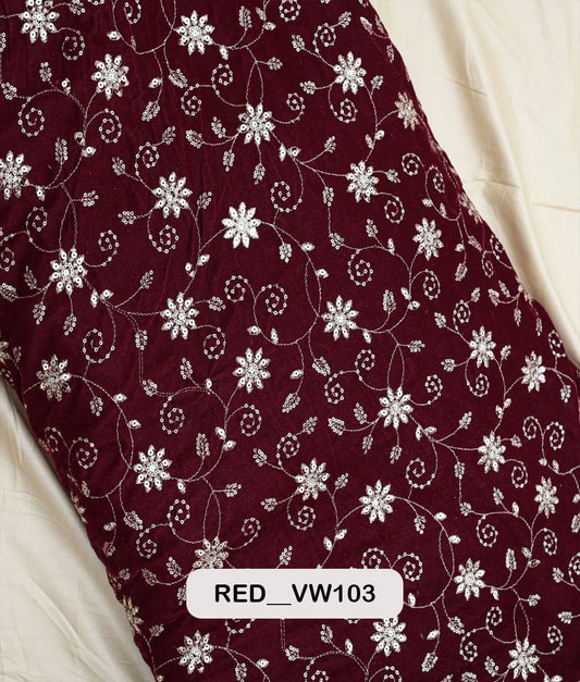 Velvet Work Fabric