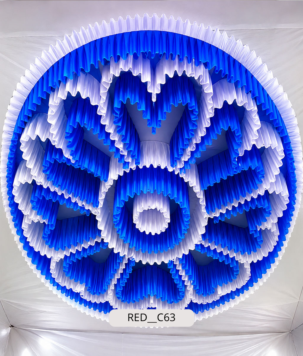 Royal Blue Lotus Mandala Canopy (RED__C63)