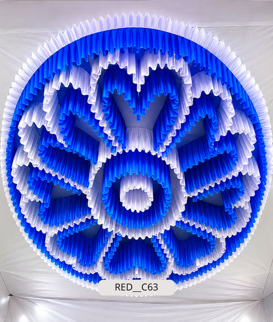 Royal Blue Lotus Mandala Canopy (RED__C63)