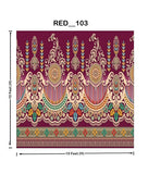Royal Maroon Ethnic Digital Parda – Model( RED_103)

