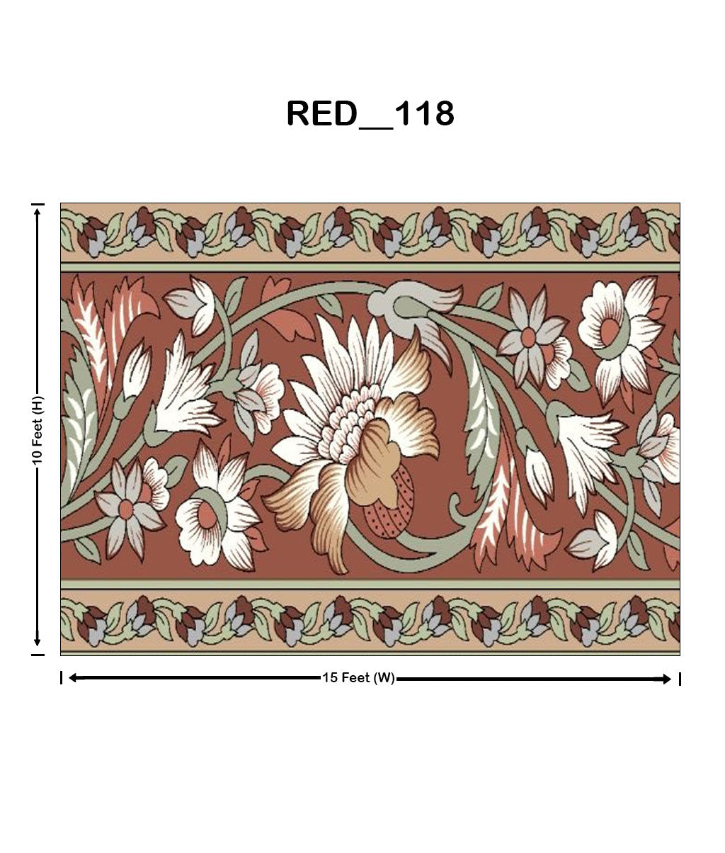 Terracotta Heritage Floral (RED_118)